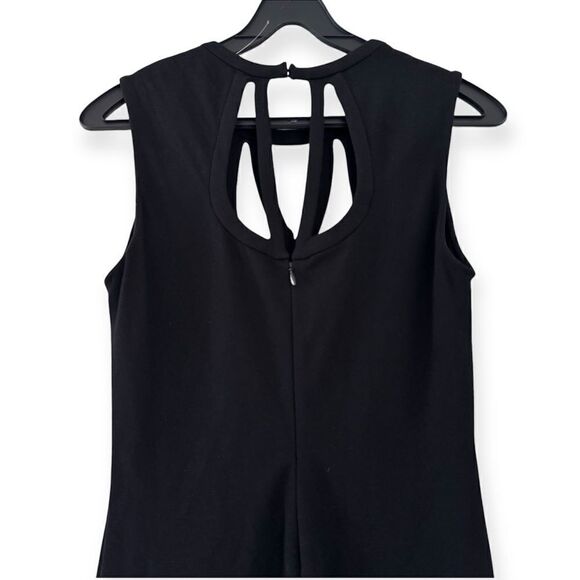 Diane von Furstenberg Black Amy Cut Out Shift Dress Size 6 - Picture 6 of 10